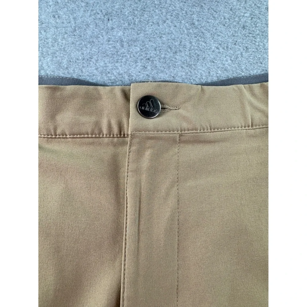 Adidas Primegreen Mens Golf Shorts Tan Khaki Flat Front GU0439‎ Size 38